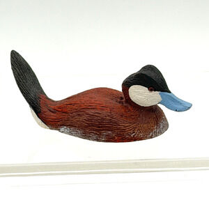 1982 John Graham Ruddy Duck Figurine Signed Miniature Vintage Hand Painted